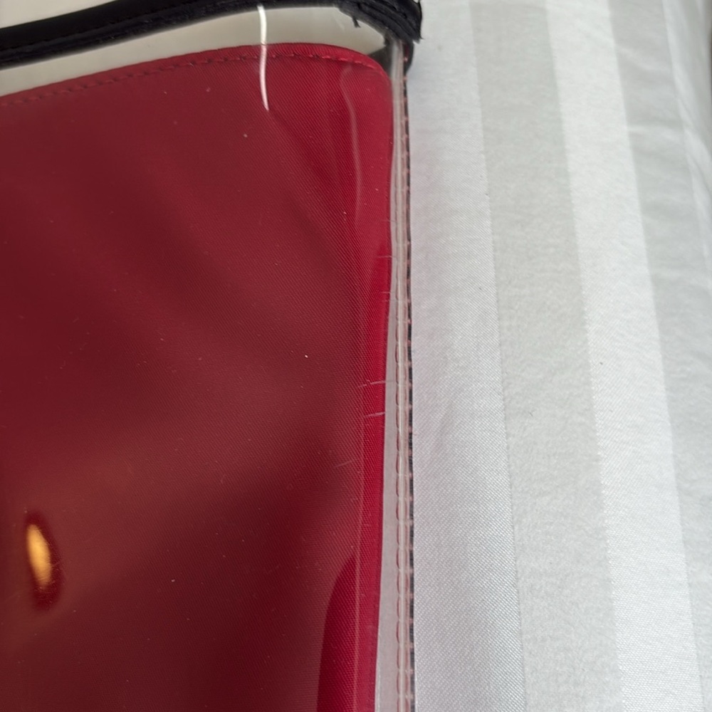Calvin Klein Mallory Clear Red and Black Tote - Picture 15 of 15